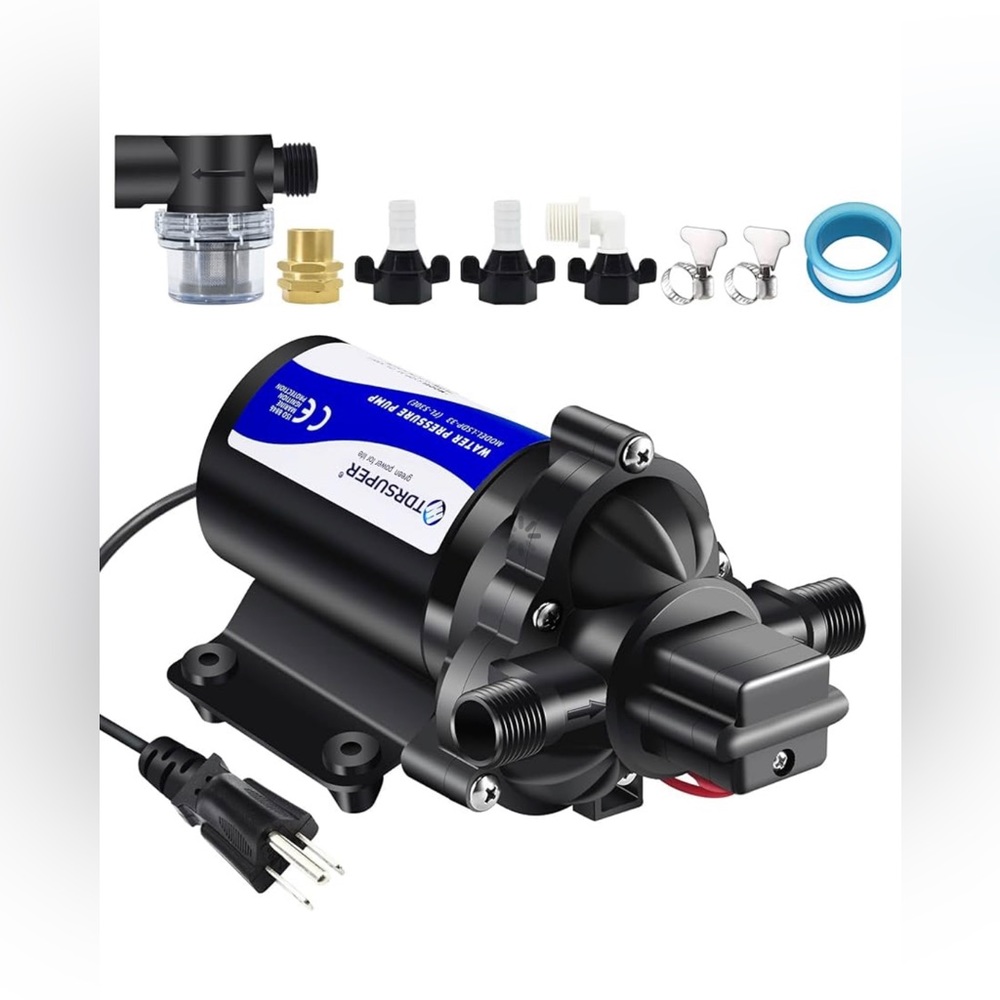 Tdrsuper Self-Priming Water Transfer Pump 110v AC, 4GPM 45PSI High Pressure
